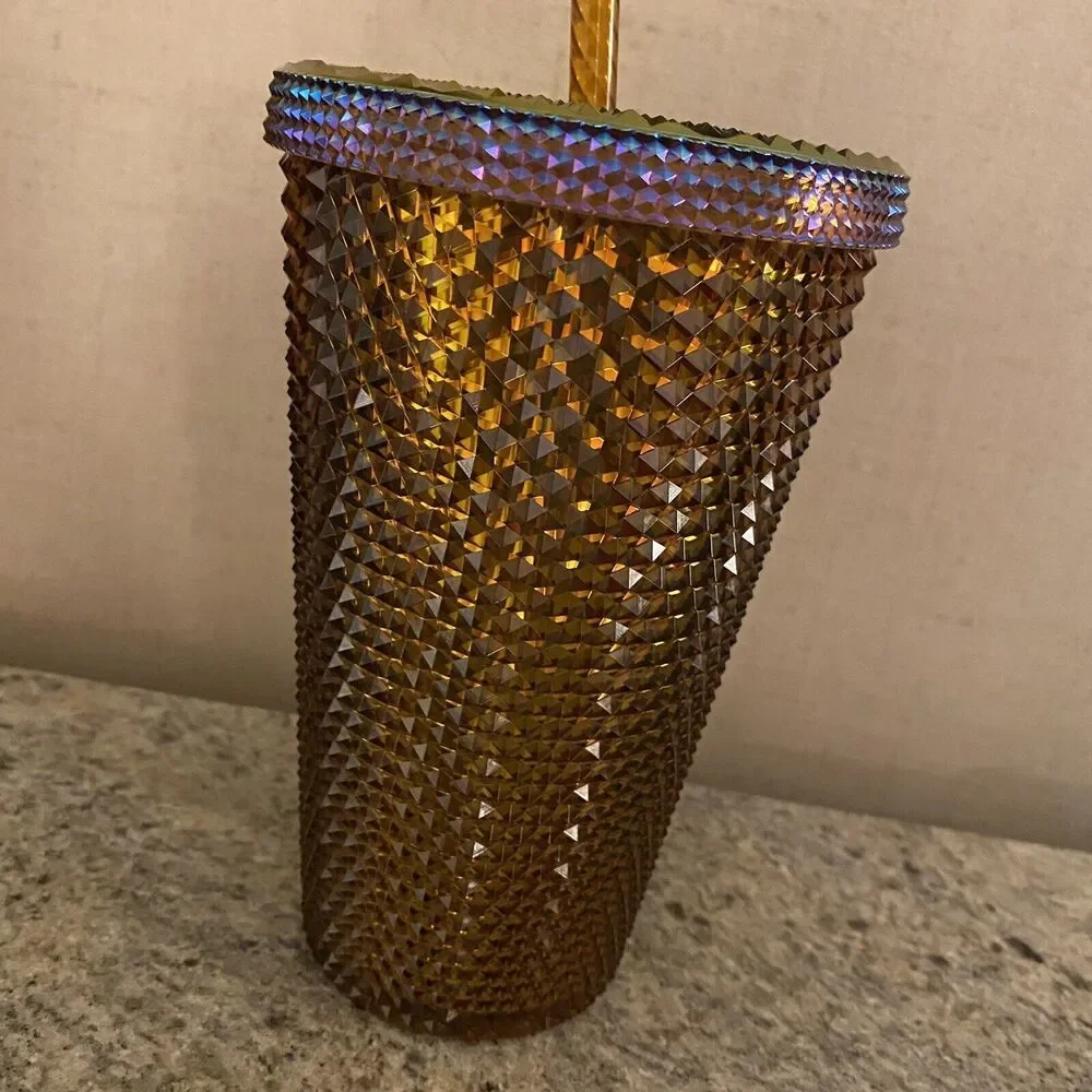 Starbucks 2021 Limited 50 Years Copper Iridescent Studded 16 oz Grande Tumbler
